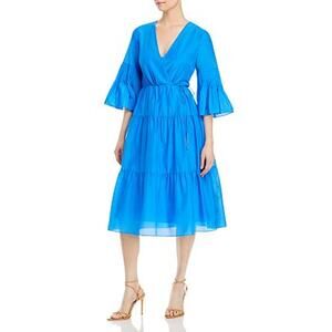 Kobi Halperin Sasha Lapis Tiered Midi Dress